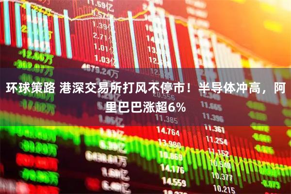 环球策路 港深交易所打风不停市！半导体冲高，阿里巴巴涨超6%